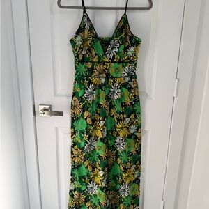 I.N.C Floral Green Maxi Dress